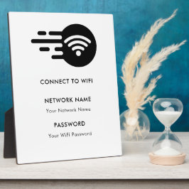 カスタムWiFiネットワーク接続ホワモダンイト フォトプラーク
