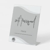 カスタムWifiパスワードテーブルのトップサイン 台座サイン (正面)