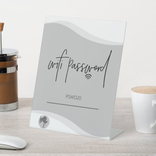 カスタムWifiパスワードテーブルのトップサイン 台座サイン (インサイチュ)