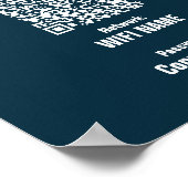 カスタムWifiパスワード署名ミニマリストポスター ポスター (角)