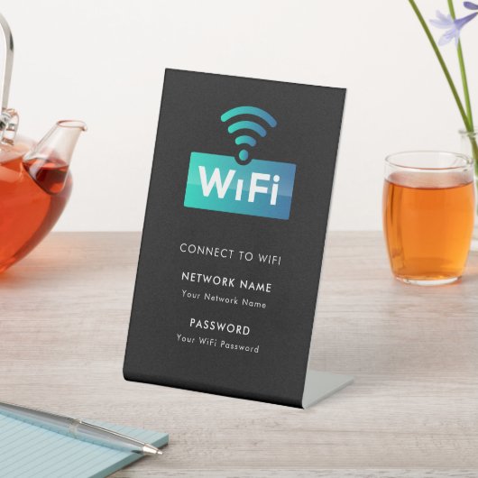 カスタムWiFi Network Connectブラッモダンク 台座サイン (インサイチュ)
