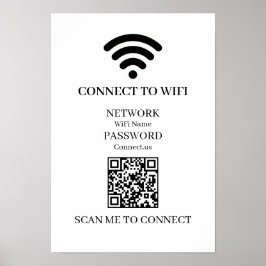 カスタムWiFi QR | 簡単ネットワークスキャン表示 ポスター