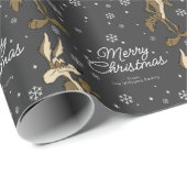 カスタムWILE E. COYOTE™メリークリスマス ラッピングペーパー (ロールコーナー)