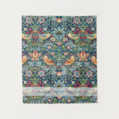 カスタムWilliam Morris Birds Pattern タペストリー (正面)