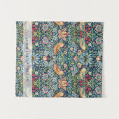 カスタムWilliam Morris Birds Pattern タペストリー (正面(横))