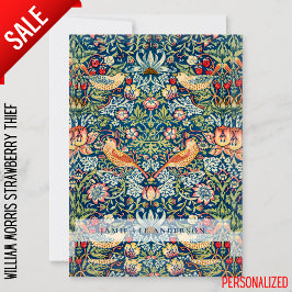 カスタムWilliam Morris Birds Pattern 招待状
