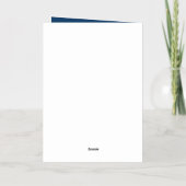 カスタムWilliam Morris Birds Pattern 箔グリーティングカード (裏面)