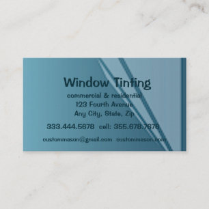 カスタムWindows Tintingのメンテナンス 名刺