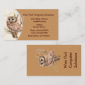 カスタムWise Owl Computer Solutions名刺 名刺 (正面/裏面)