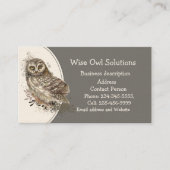 カスタムWise Owl Solutions名刺 名刺 (正面)