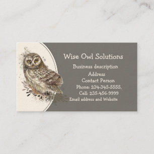カスタムWise Owl Solutions名刺 名刺