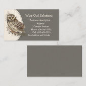 カスタムWise Owl Solutions名刺 名刺 (正面/裏面)