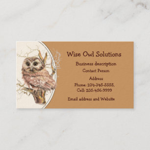 カスタムWise Owl Solutions名刺 名刺