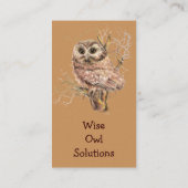 カスタムWise Owl Solutions名刺 名刺 (裏面)