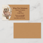 カスタムWise Owl Solutions名刺 名刺 (正面/裏面)