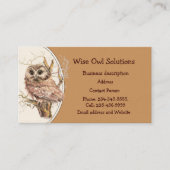 カスタムWise Owl Solutions名刺 名刺 (正面)