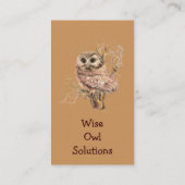カスタムWise Owl Solutions名刺 名刺 (裏面)
