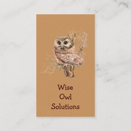 カスタムWise Owl Solutions名刺 名刺 (裏面)