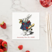 カスタムWonderland Rabbitのアリス スタンダードカクテルナプキン (インサイチュ)