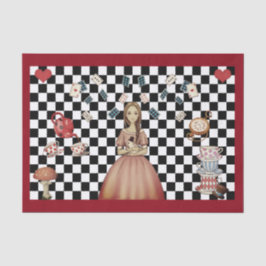 カスタムWonderland Teaのアリスの色を確認パーティー 薄葉紙