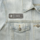 カスタムWood Business Logo Basic従業員スタッフ 名札 (インサイチュ)