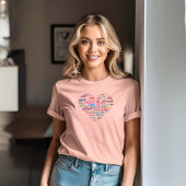 カスタムWord ArtハートKeepsake独自の単語を追加 Tシャツ