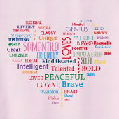 カスタムWord ArtハートKeepsake独自の単語を追加 Tシャツ