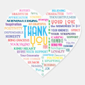 カスタムWord Art Keepsake独自の単語を追加 ハートシール (正面)