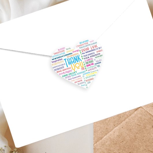 カスタムWord Art Keepsake独自の単語を追加 ハートシール