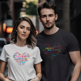 カスタムWord Art Keepsake追加Tシャツ Tシャツ