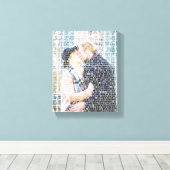 カスタムWord Art. Photo made by Words. キャンバスプリント (インサイチュ (ウッドフロア))