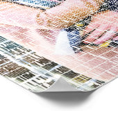 カスタムWord Art. Photo made by Words. ポスター (角)