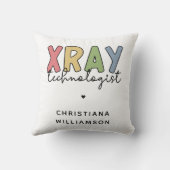 カスタムX線技術者X線技術ギフト クッション (裏面)