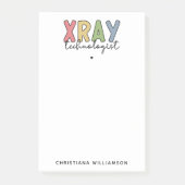 カスタムX線技術者X線技術ギフト ポストイット (正面)