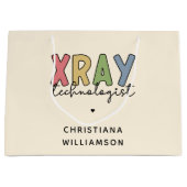 カスタムX線技術者X線技術ギフト ラージペーパーバッグ (正面)