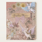 カスタムY2Kコケットエステティックおもしろいキャッガーリークピンク プランナー手帳 (裏面)