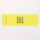 カスタムYellow Business Logo Name Instagram ヨガマット (正面(横))