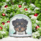 カスタムYorkshire Terrier Puppy Dog写真 (クリスマス)