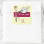 カスタムYOUステッカーによる手作り スクエアシール (バッグ)