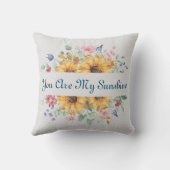 カスタムYou Are My Sunshine and Sunflower Coffee Mu クッション (裏面)