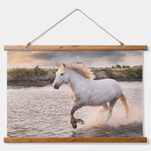 カスタムYour Horse Photo Wall Decor 吊り下げ型タペストリー (正面)