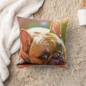 カスタムYour Pet Photoモノグラムの白黒 クッション (ブランケット)