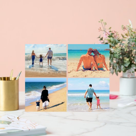 カスタムYour Photo Collage Acrylic Sign アクリルサイン (ウェディング)