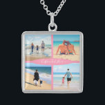 カスタムYour Photo Collage Necklace Gift スターリングシルバーネックレス<br><div class="desc">写真カスタムコラージュ家族の愛の文字とネックレスパーソナライズされた – 母/父/子/親/カップル – モダン 4写真あなた自身のデザインユニーク – 特別な家族/友人または個人的なネックレス/ギフト – あなたの写真と文字を追加 – 名前/背景 – 要素と文字の色/フォント!要素のサイズ変更と移動または削除/追加 – カスタマイズツールを使用した写真/文字楽しむ幸せになれ – Be Healthy :)</div>