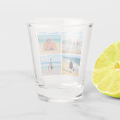 カスタムYour Photo Collage Shot Glass Giftと文字 ショットグラス (裏面)