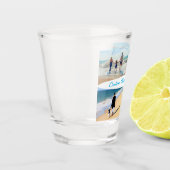 カスタムYour Photo Collage Shot Glass Giftと文字 ショットグラス (左)