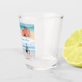カスタムYour Photo Collage Shot Glass Giftと文字 ショットグラス (右)