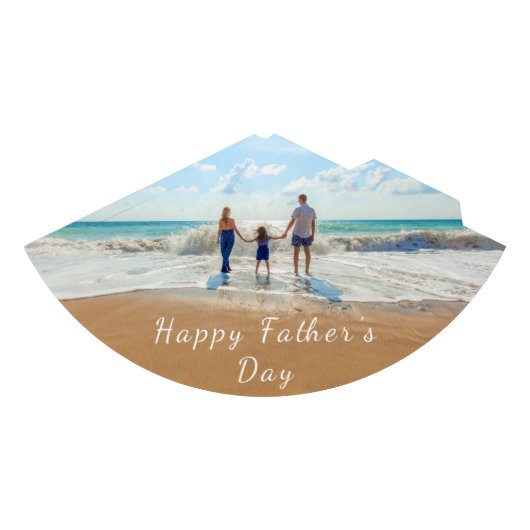 カスタムYour Photo Father's Day紙パーティー帽子 パーティーハット (正面)