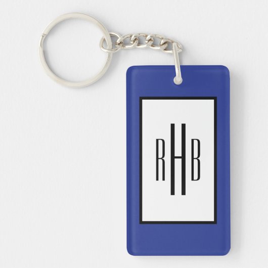 カスタムYOUR Photo & Monogram Keychainピンナップガール キーホルダー (正面)