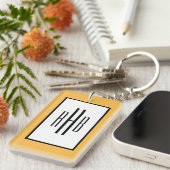 カスタムYOUR Photo & Monogram Keychainピンナップガール キーホルダー (正面右)